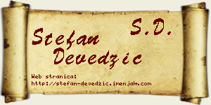 Stefan Devedžić vizit kartica